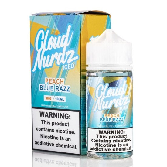 Cloud Nurdz Peach Blue Raspberry Ice 100 Ml